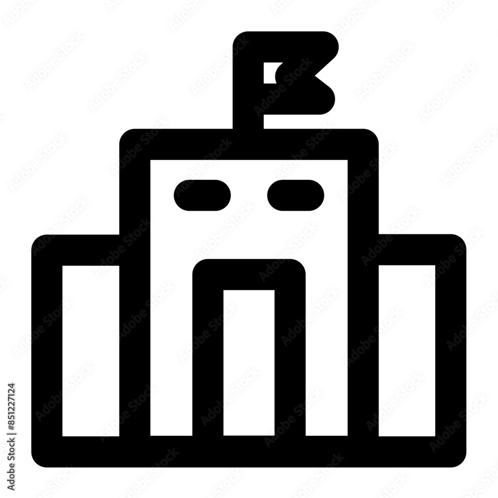 university icon line style