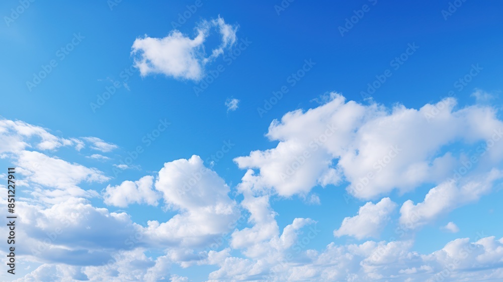 blue sky with wispy white clouds, blue sky with wispy white clouds,