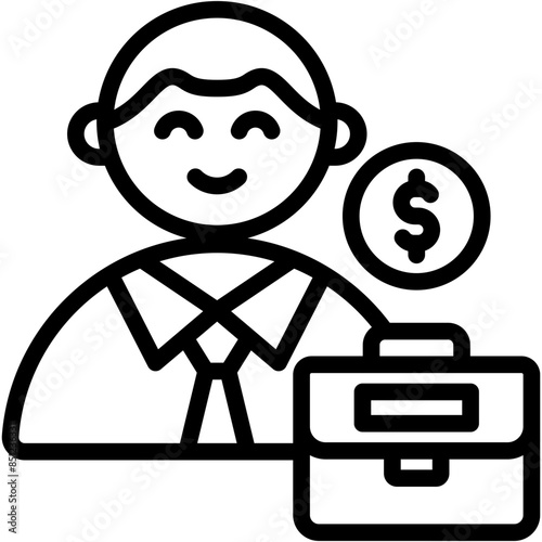 Stock Broker Icon