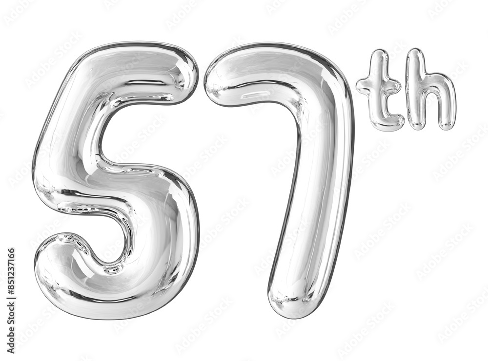 Anniversary Silver Number 57 Anniversary Silver Number 57