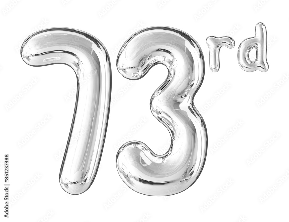 Anniversary Silver Number 73 Anniversary Silver Number 73