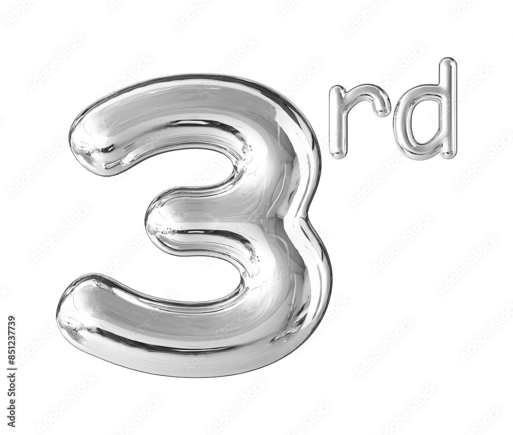 Anniversary Silver Number 3 Anniversary Silver Number 3