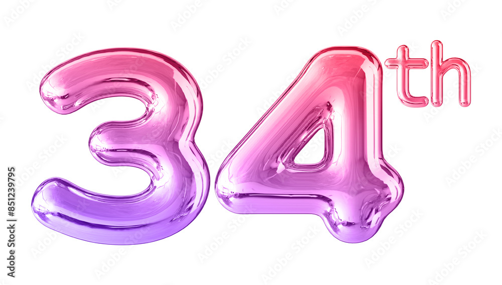 Anniversary Gradient Number 34 Anniversary Gradient Number 34
