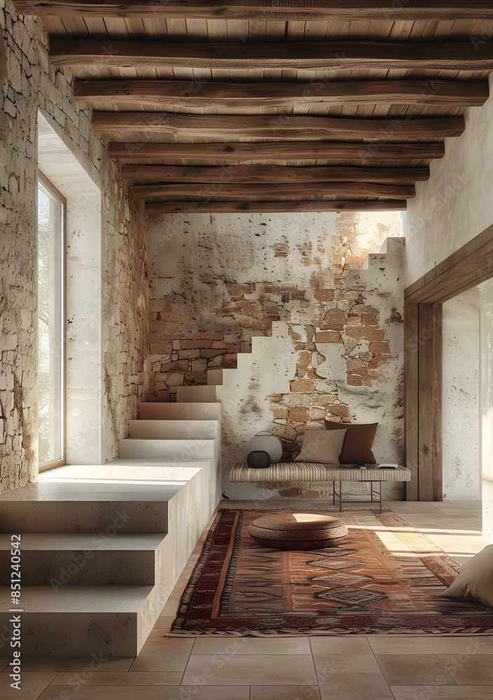 Fototapeta premium Stairway to the living room