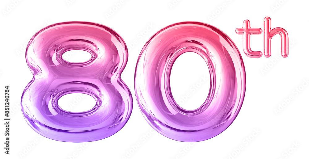 Anniversary Gradient Number 80 Anniversary Gradient Number 80