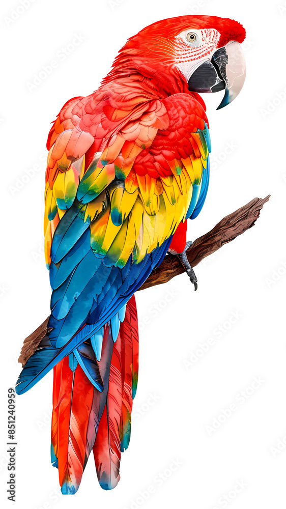 Obraz premium red and yellow macaw