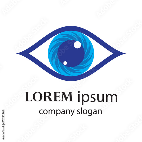 health and eye care logo design