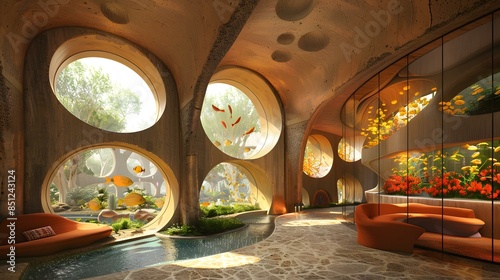 futuristic underwater hotel photo