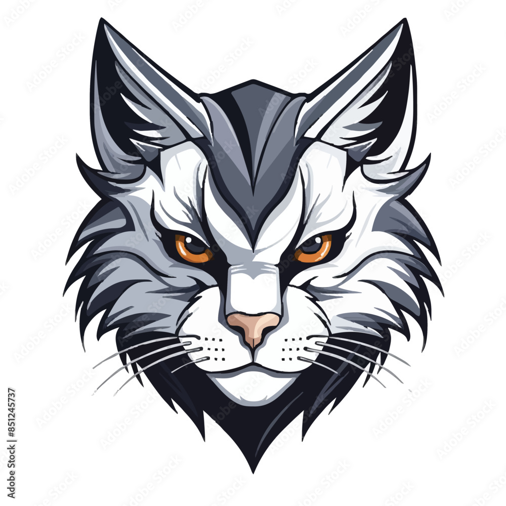 Cat head mascot Cat head mascot