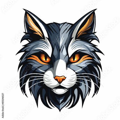 Cat head mascot © MDMASUD