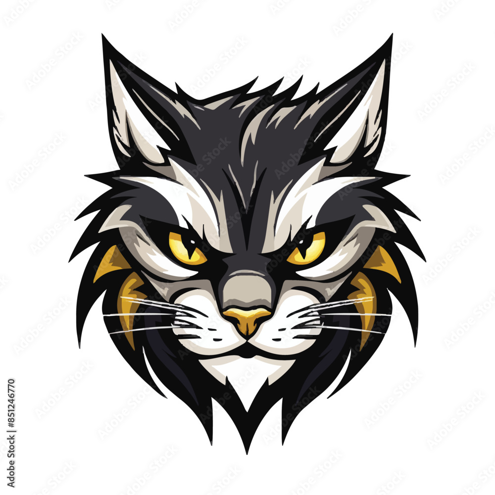 Cat head mascot Cat head mascot