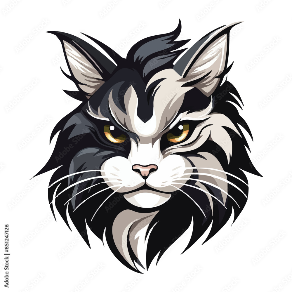Fototapeta premium Cat head mascot