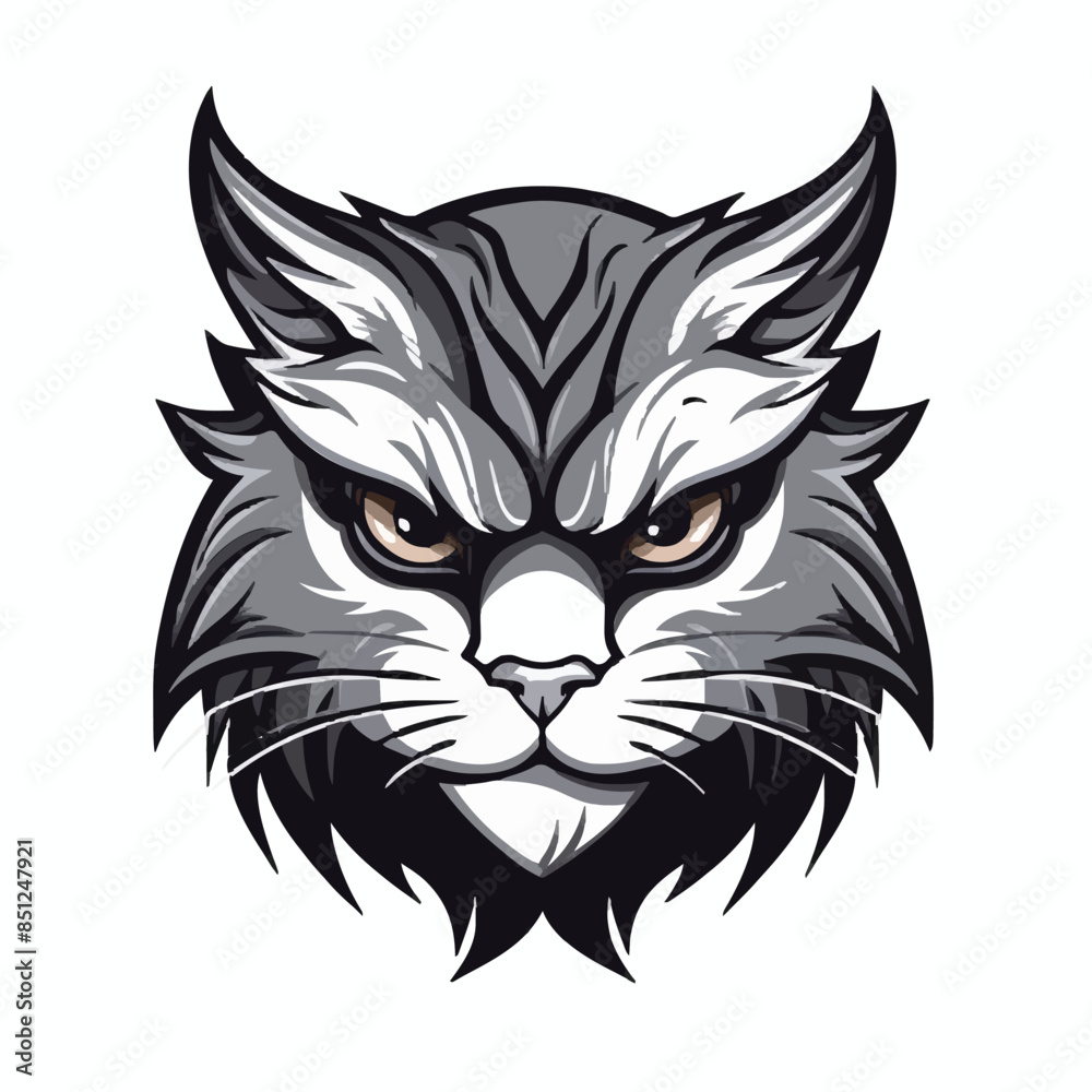 Cat head mascot Cat head mascot
