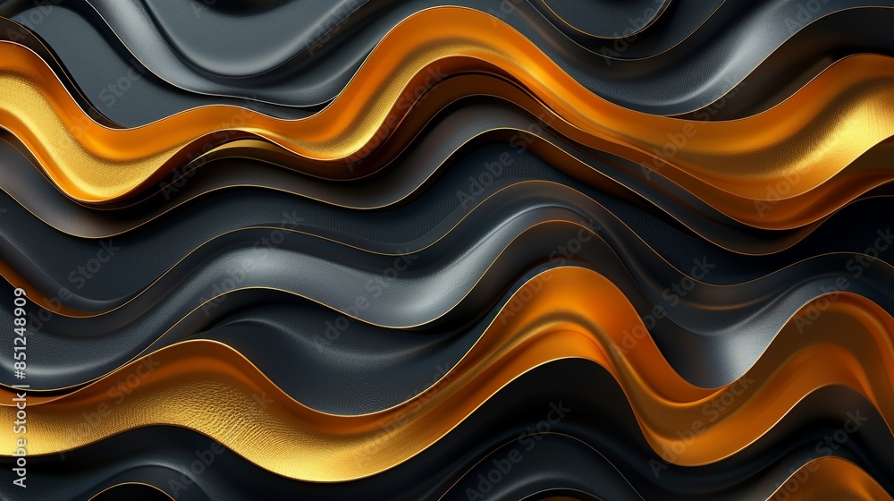 A captivating composition of swirling patterns in black and gold, exuding an aura of sophistication and luxury, perfect for upscale design projects. Abstract Backgrounds Illustration, Minimalism, A captivating composition of swirling patterns in black and gold, exuding an aura of sophistication and luxury, perfect for upscale design projects. Abstract Backgrounds Illustration, Minimalism,