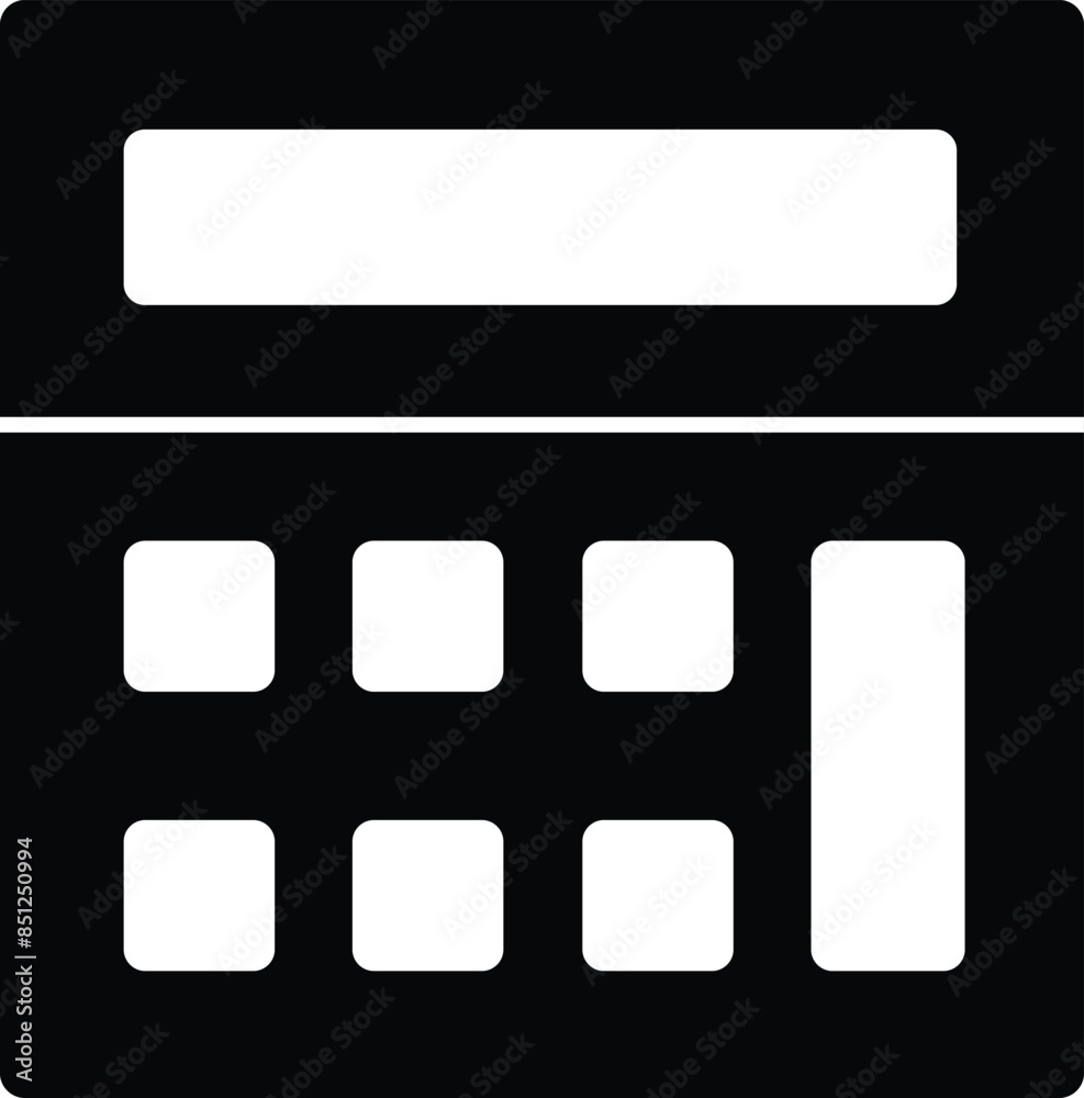 black and white buttons calculator icon illustration Calculator icons . Accounting calculator sign and symbol black and white buttons calculator icon illustration Calculator icons . Accounting calculator sign and symbol