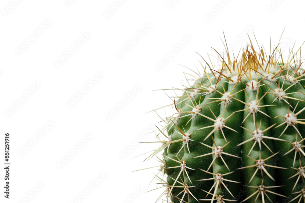 A cactus adorned , blending natural beauty with , isolated on white background A cactus adorned , blending natural beauty with , isolated on white background