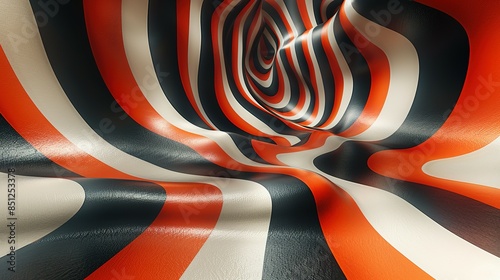 Wallpaper Mural Geometric Effects in Horizontal Optical Illusion Background Torontodigital.ca
