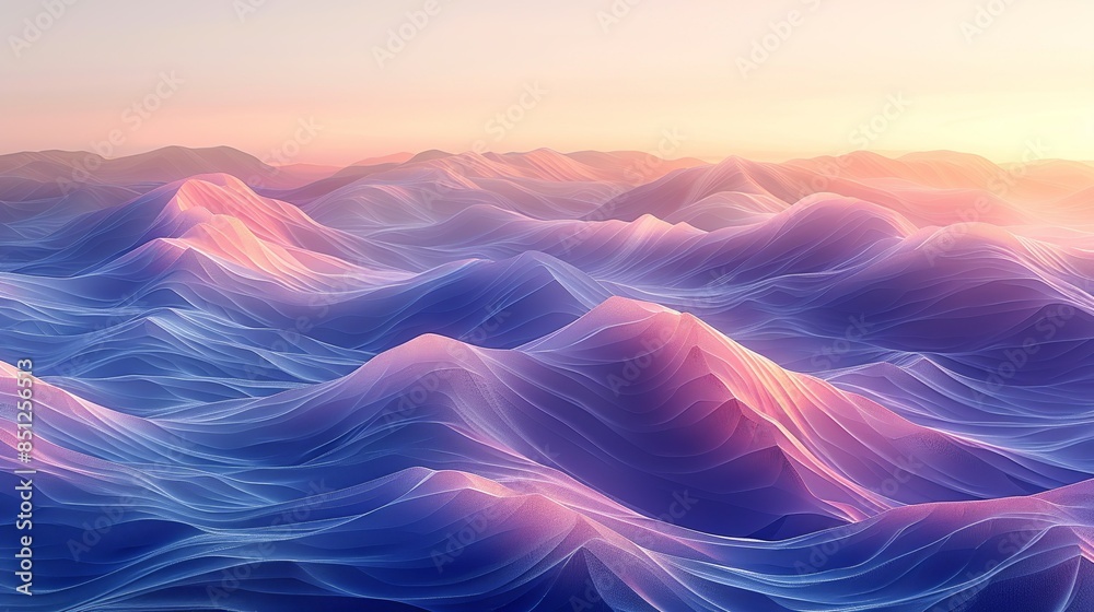 Soft gradients of lilac and peach fuzz blending seamlessly, creating a ...