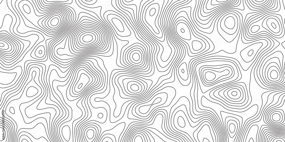 Topographic contour map. Vector cartography illustration. Modern design with White topographic wavy pattern design. Contours trails, image grid geographic relief topographic Cartography Background Topographic contour map. Vector cartography illustration. Modern design with White topographic wavy pattern design. Contours trails, image grid geographic relief topographic Cartography Background