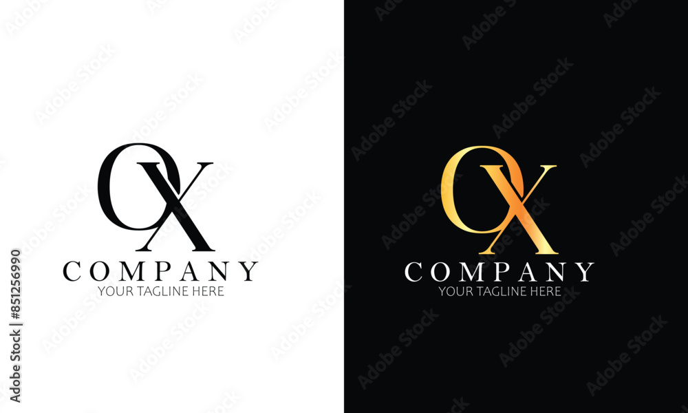 OX logo, letter logo, branding logo, clothing logo OX logo, letter logo, branding logo, clothing logo