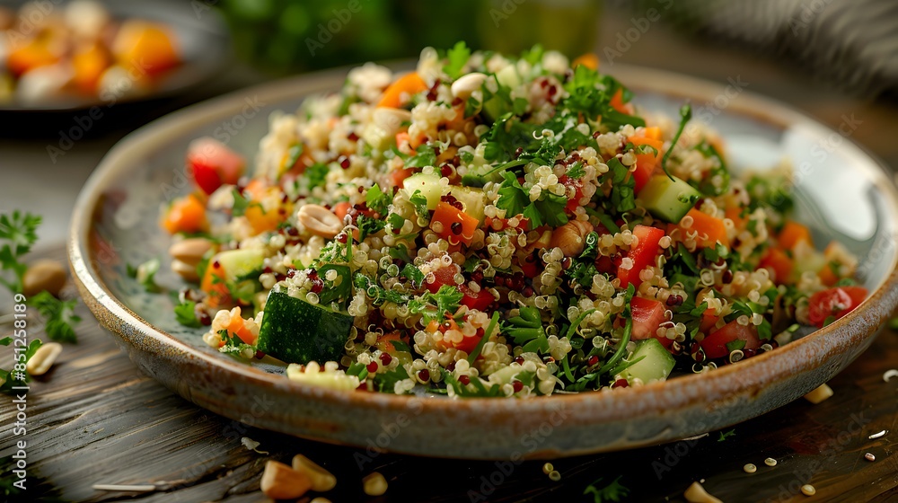 Salad with quinoa and vegetables picture Salad with quinoa and vegetables picture