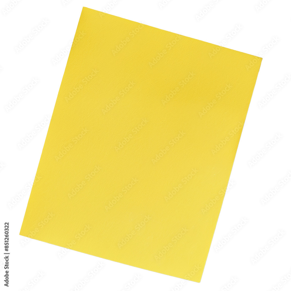 Yellow sticky note on transparent background Yellow sticky note on transparent background