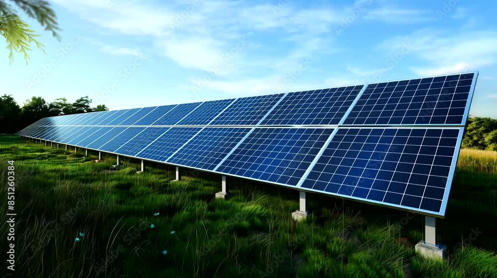Solar power plant. Seamless looping time-lapse 4k video animation background Solar power plant. Seamless looping time-lapse 4k video animation background