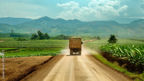 The scenery of a rural area picture