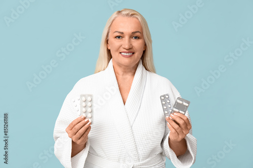 Beautiful mature woman with...