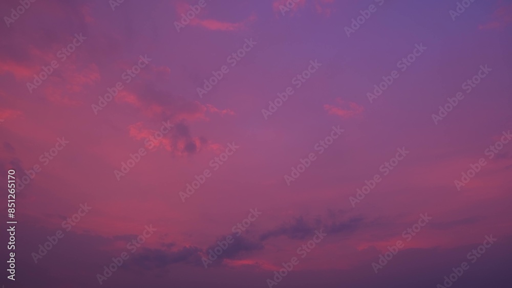 A vibrant sunrise with a sky bathed in deep shades of pink and purple. Scattered clouds add depth and contrast, enhancing the overall dramatic effect of the dawn. Sunrise sky background.
A vibrant sunrise with a sky bathed in deep shades of pink and purple. Scattered clouds add depth and contrast, enhancing the overall dramatic effect of the dawn. Sunrise sky background.