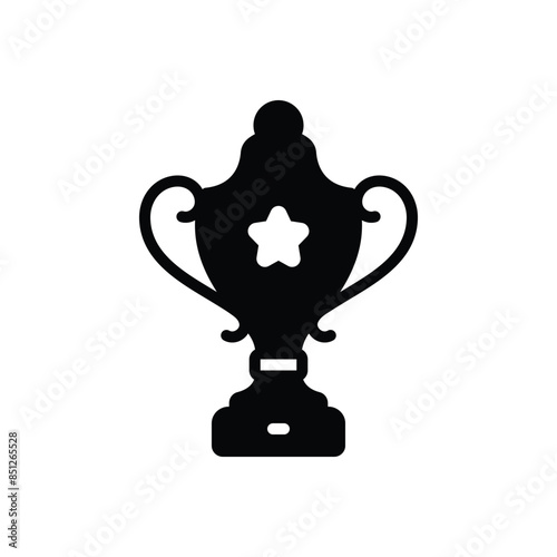 Black solid icon for  trophy 