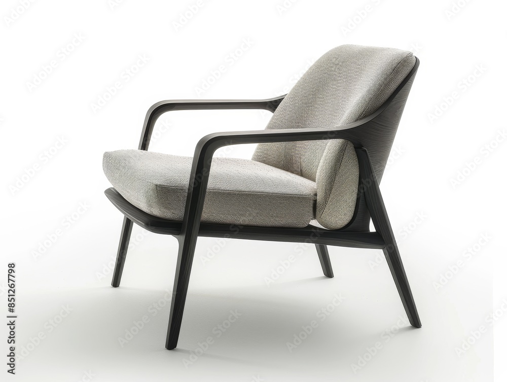 Naklejka premium Poliform CURVE lounge chair, on a white backgound