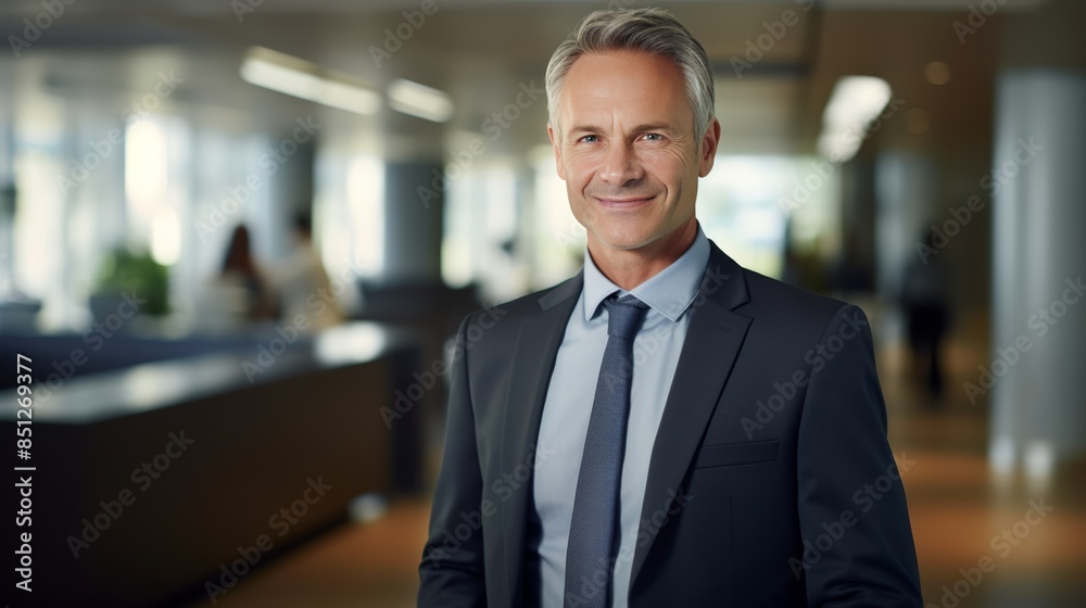 businessman in a modern office, with a friendly smile and approachable demeanor, putting a client at ease. businessman in a modern office, with a friendly smile and approachable demeanor, putting a client at ease.