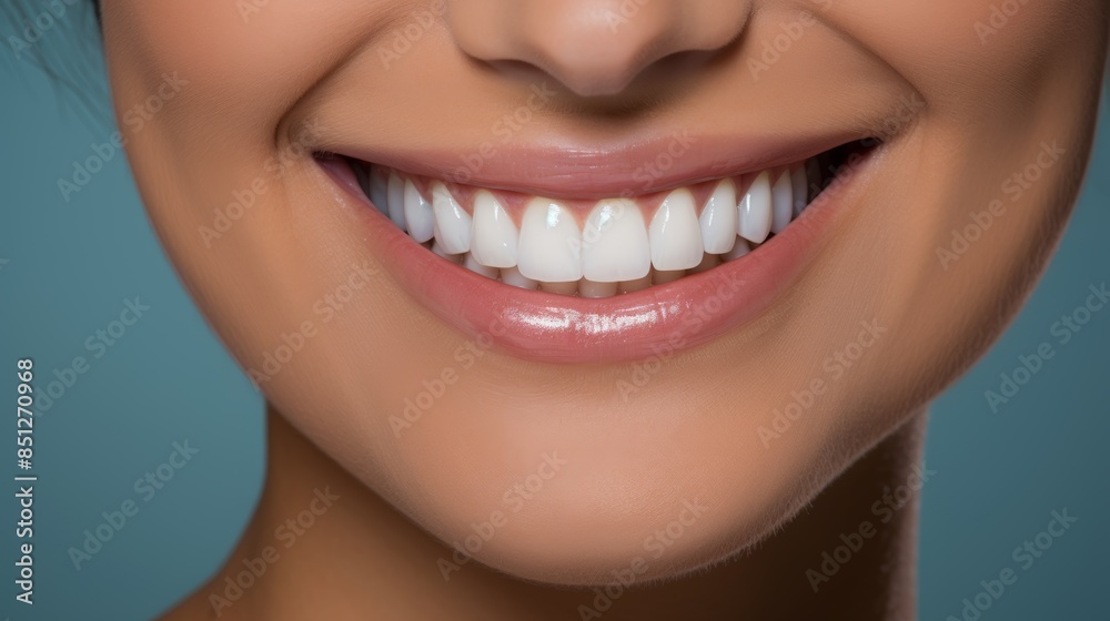 Naklejka premium a woman's determined smile that signifies unwavering resolve and determination.