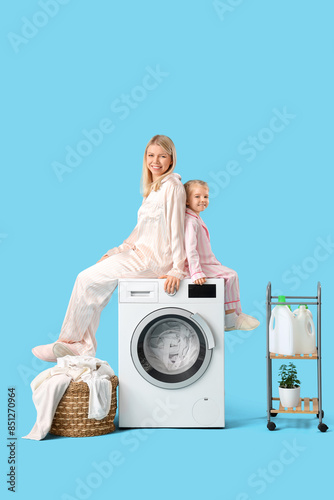 Happy mother and her little...