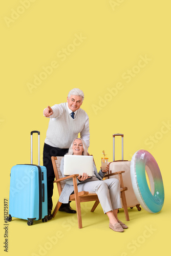 Mature business people with...