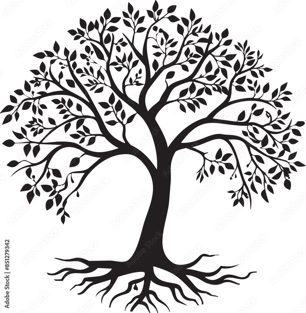 Obraz premium Family Tree Silhouette
