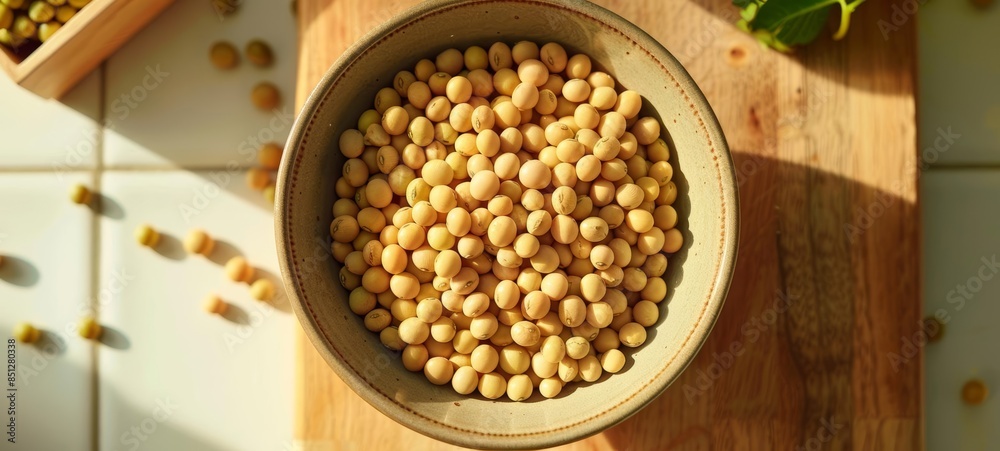 Fresh soybeans in a bowl Fresh soybeans in a bowl