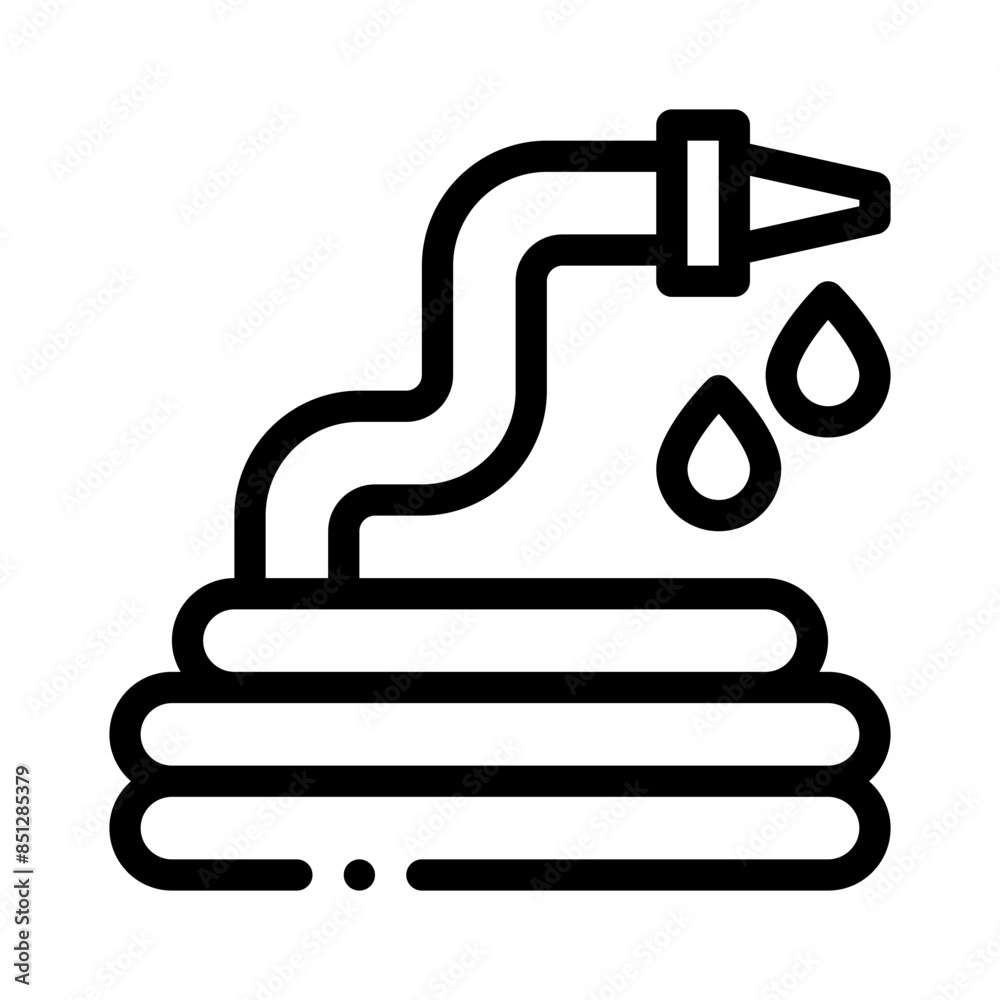 water hose line icon water hose line icon