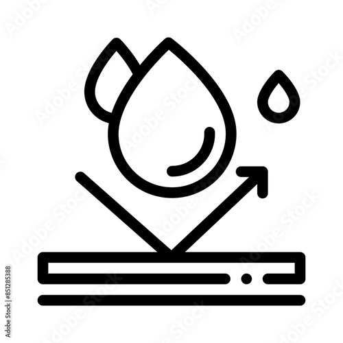 water resistant line icon