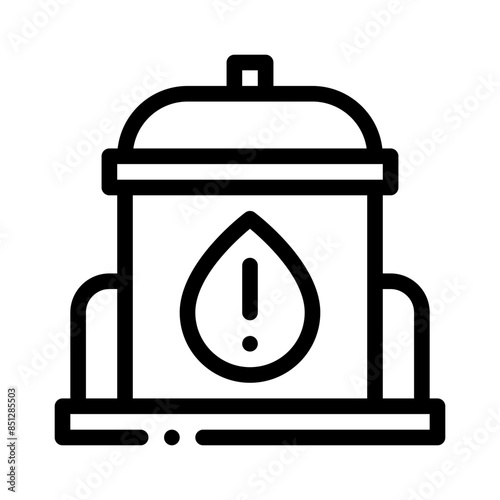 water tank line icon