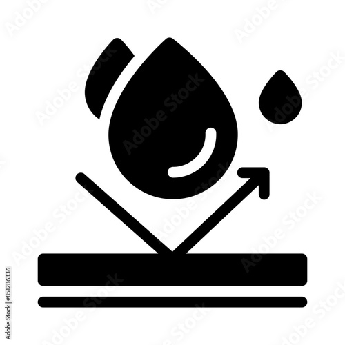 water resistant glyph icon