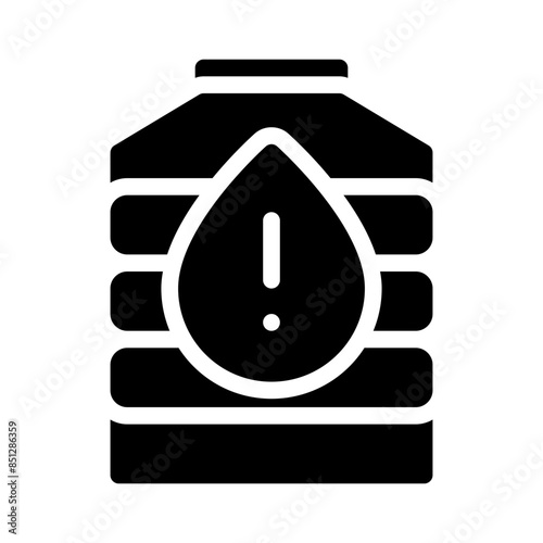 water tank glyph icon