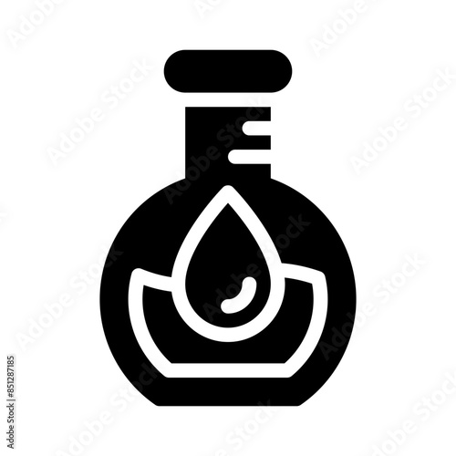 test tube glyph icon