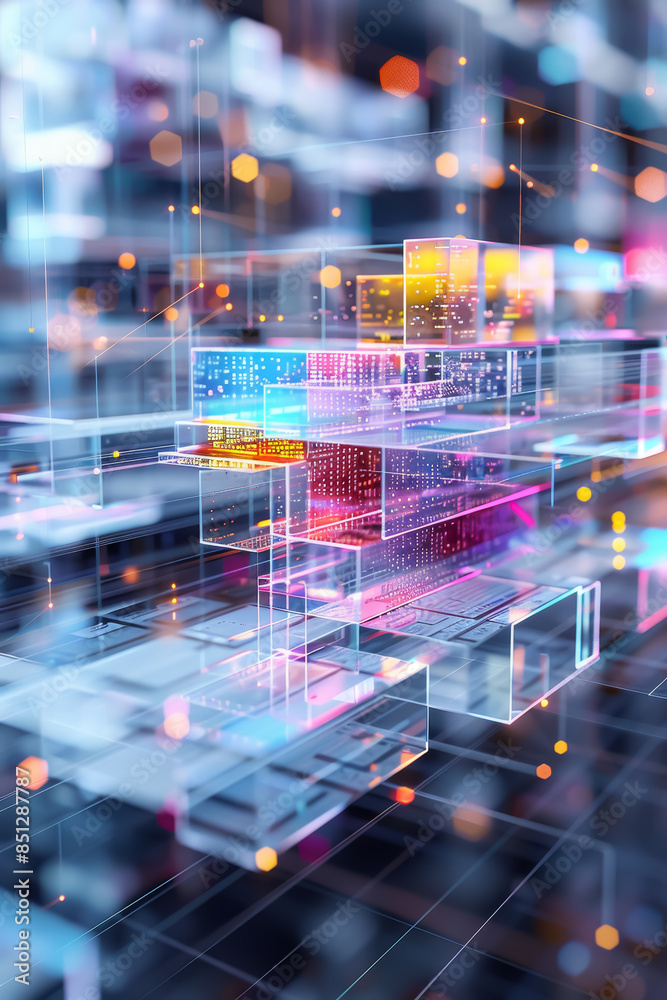 Obraz premium Abstract Data Stream