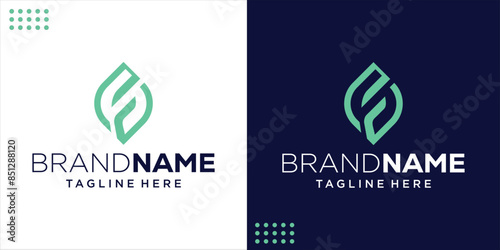 Leaf S letter logo, Design Inspiration, Illustration, Vector