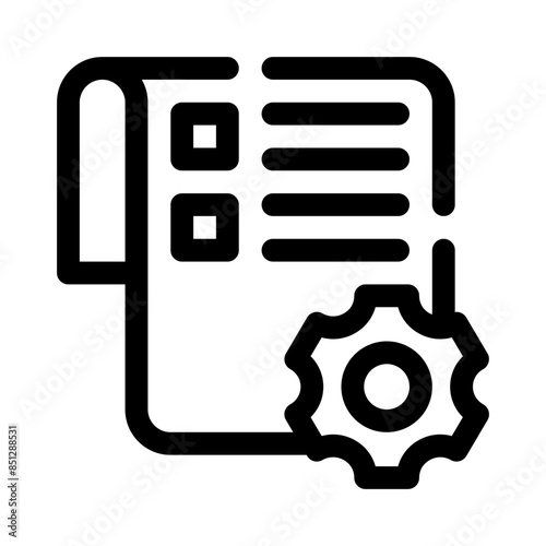 specification line icon