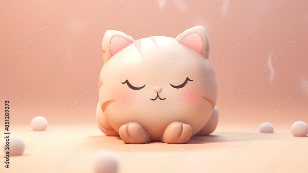 Adorable clay Kitty sculpted in muted pastels, perfect as a clay icon. Created using Blender against a matte background with subtle gradients. Adorable clay Kitty sculpted in muted pastels, perfect as a clay icon. Created using Blender against a matte background with subtle gradients.