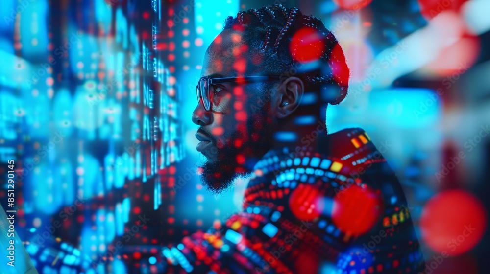 AI cybersecurity threat concept by IT specialist. AI cybersecurity threat concept by IT specialist.