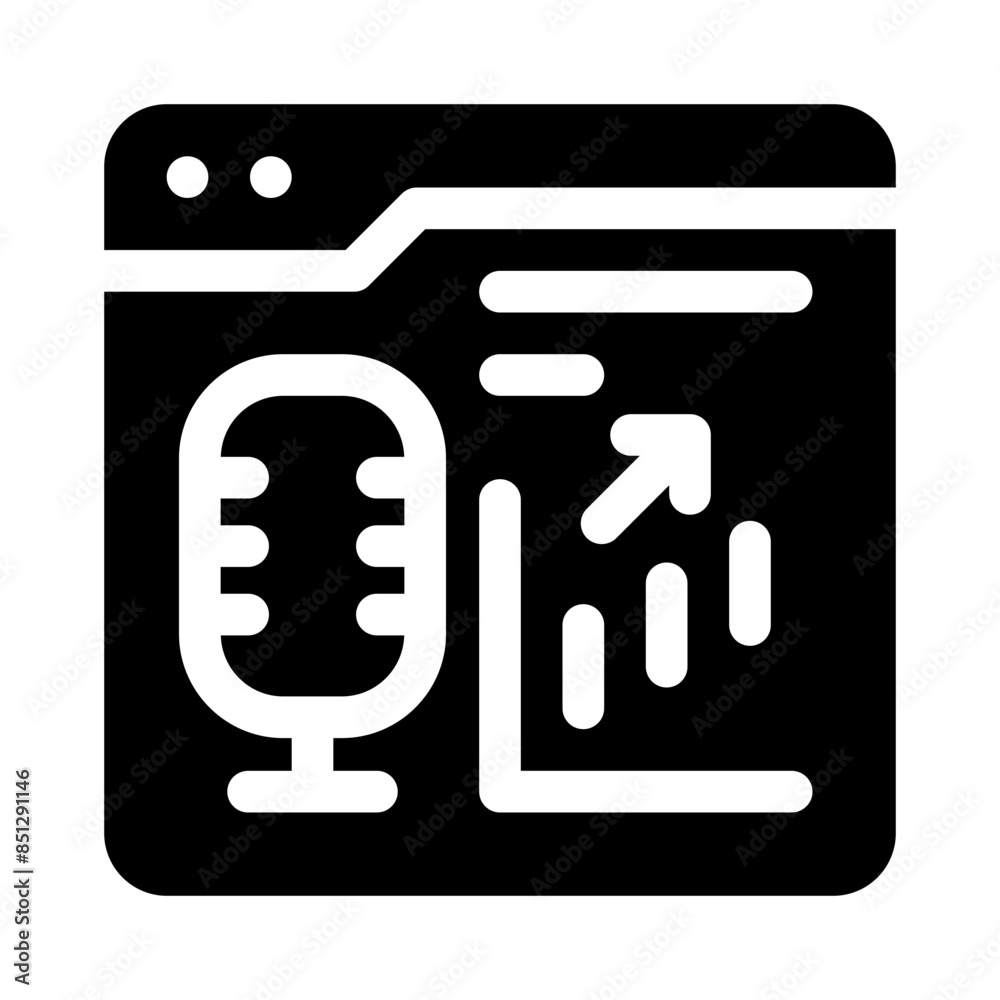 podcast glyph icon